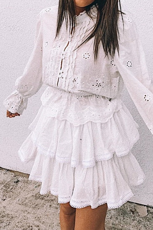 Paris Blouse - WHITE