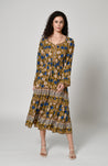 Field Of Gold Dress - OLIVE