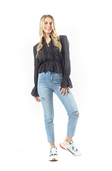 Paris Blouse - BLACK