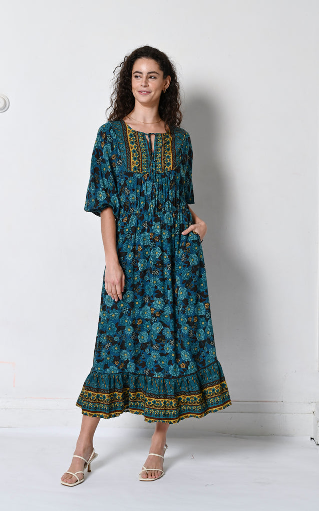 Alina Dress - INDIGO