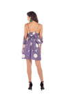 Gypsy Dress - FLORAL PRINT IN GRAPE