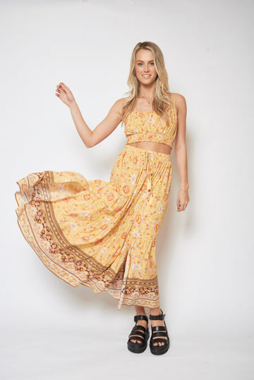 Ella Skirt Set - HONEY