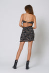 Gold Diggers Strap Dress - BLACK FLORAL