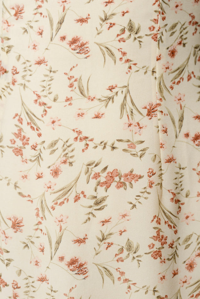 Gold Diggers Strap Dress - NUDE FLORAL