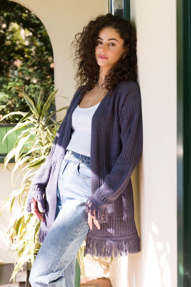 Love & Amore Cardigan - NAVY