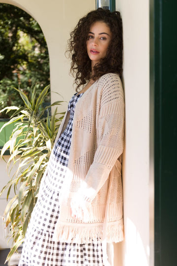 Love & Amore Cardigan - NATURAL