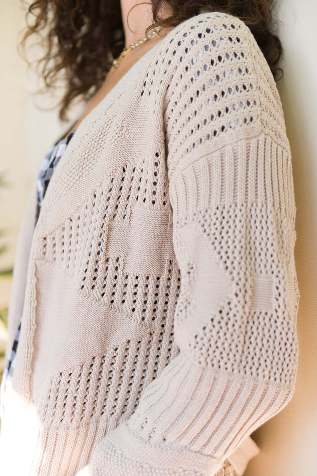 Love & Amore Cardigan - NATURAL