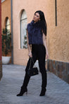 Baby Doll Crop Fur Vest - ASH