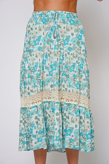 Zeela Skirt - TURQUOISE
