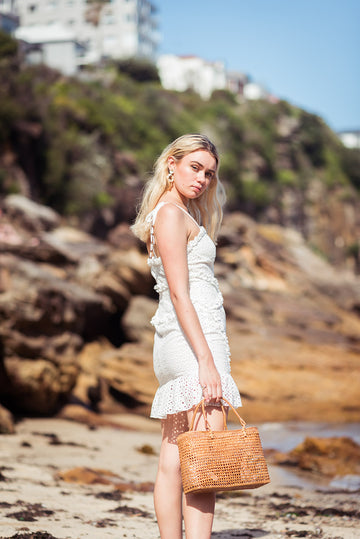 Ocean Princess Dress - STARK WHITE