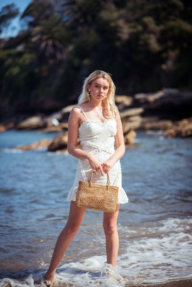 Ocean Princess Dress - STARK WHITE