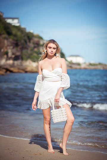 Sunshine Cocktail Dress - STARK WHITE
