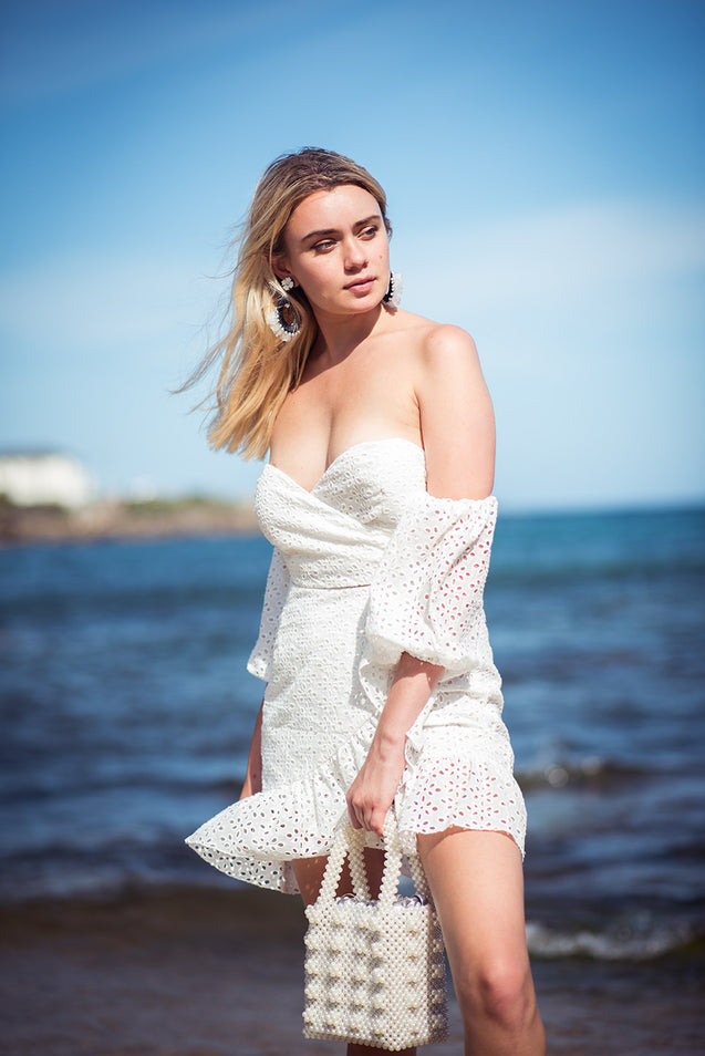 Sunshine Cocktail Dress - STARK WHITE