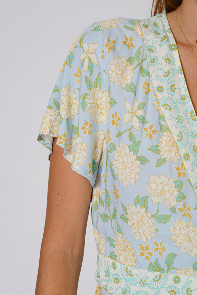 Teal Wrap Dress - ICE