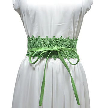 Lilian Wrap Belt - FOREST GREEN