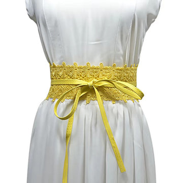 Lilian Wrap Belt - LEMON