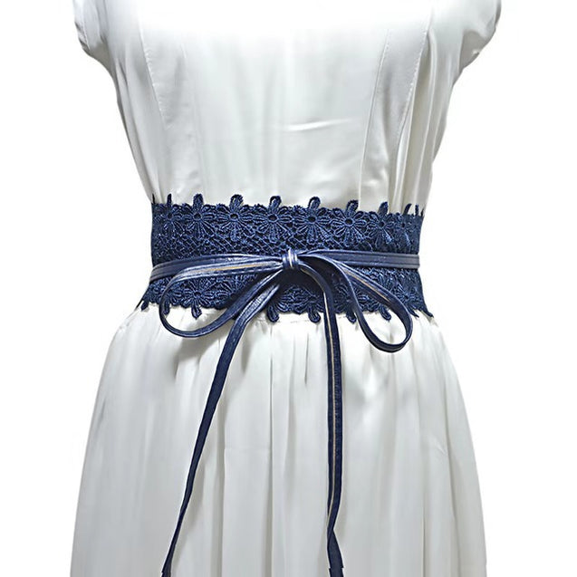 Lilian  Wrap Belt - NAVY