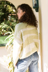 Cocoon Zebra Knit Sweater - MINT