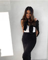 Folley Knit Skirt - BLACK