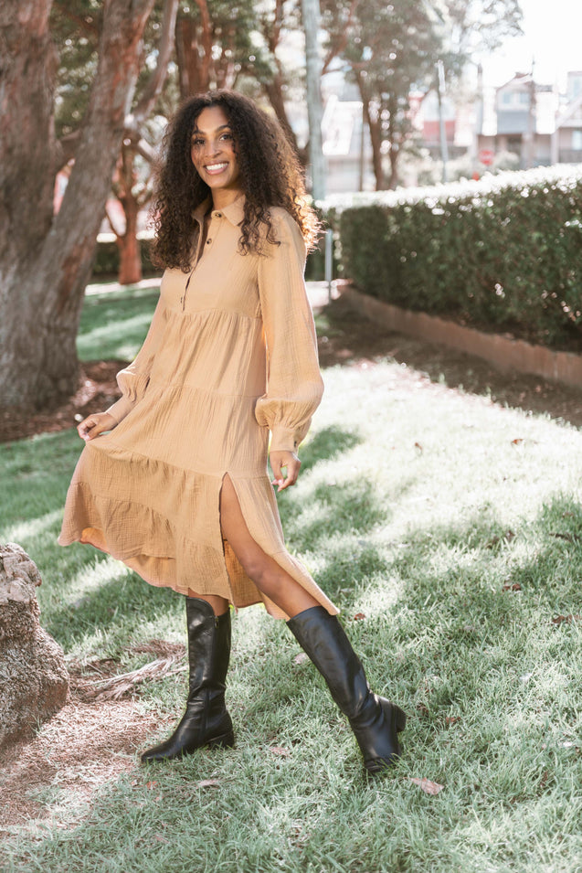 Yas Dress - TAN
