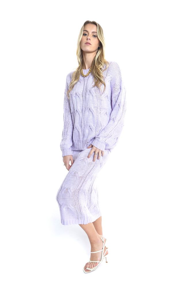 Folley Knit Jumper - LILAC
