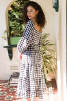 Gingham Dress - BLACK
