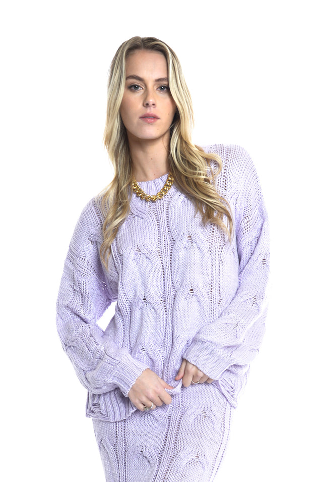 Folley Knit Jumper - LILAC