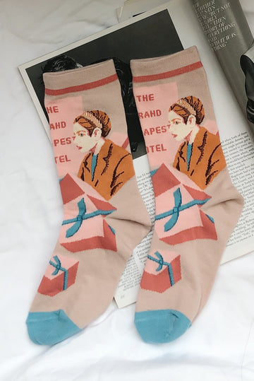 The Pink Date Socks - PINK