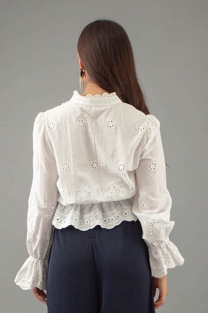 Paris Blouse - WHITE
