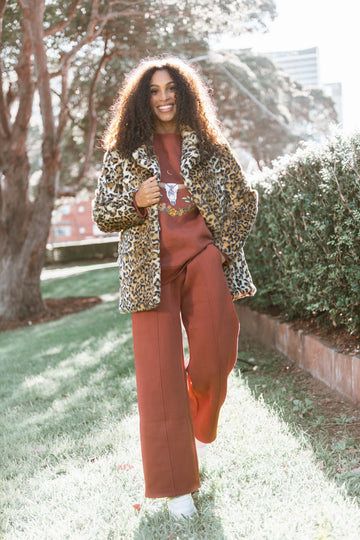Leopard Fur Jacket - LEOPARD