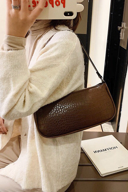 Jasmin Bag - CROC BROWN