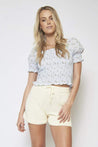 Darling Blouse - BLUE FLORAL