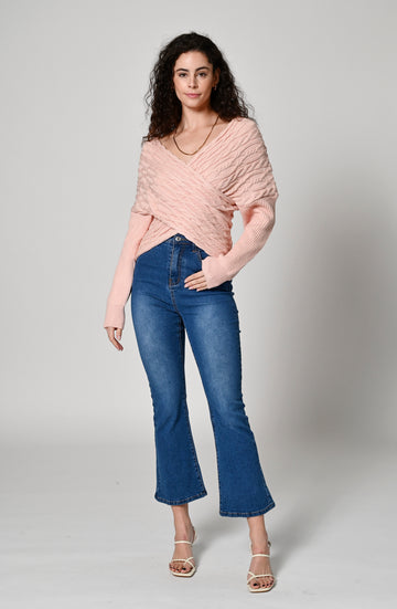 Messina Knit Top - STRAWBERRY