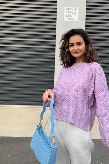 Wavy Purse - BLUE