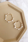 Julie Hoop Earring - PEARL